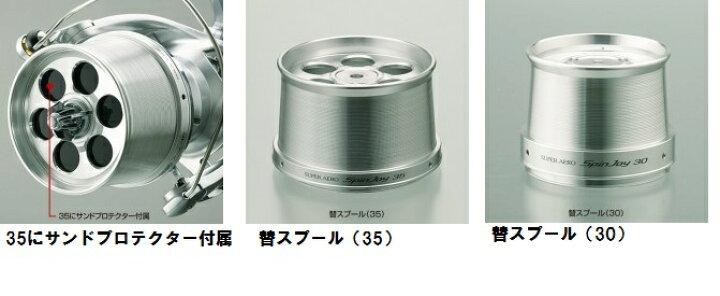 楽天市場】【シマノ】 スーパーエアロ スピンジョイ 35標準仕様 