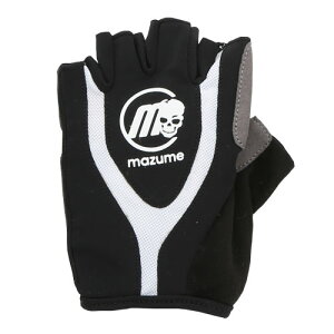【マズメ】MZGL-S721 mazumeライトグローブ5本カット  ブラック×グレー  Lサイズ