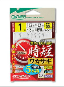 【オ−ナ−】 W-3479 時短ワカサギ 5本 1.0号