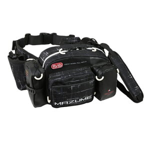 【マズメ】MZBK-768 mazume レッドムーンウエストバッグ V ブラックカスリ