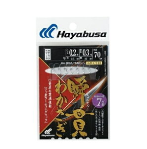 【ハヤブサ】C218 瞬貫わかさぎ 秋田キツネ型 7本鈎 0.8号