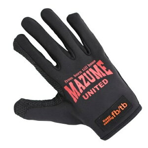 【マズメ】MZGL-F740 mazume ライトグローブ ウインター (5本指付) レッド LLサイズ