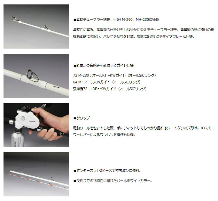 楽天市場】【ダイワ(DAIWA)】A-ブリッツ 夜イカ 64MH-235 [船竿 ロッド 