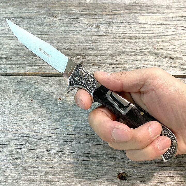 楽天市場】COLUMBIA KNIFE フォールディングナイフ A3207 Black Wood 