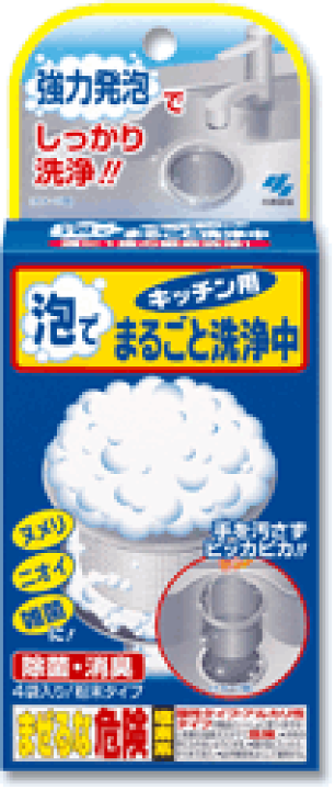 楽天市場】小林製薬 泡でまるごと洗浄中 【キッチン用】 (4袋入) : ツルハドラッグ 楽天市場】小林製薬 泡でまるごと洗浄中 【キッチン用】 (4袋入) : ツルハドラッグ
