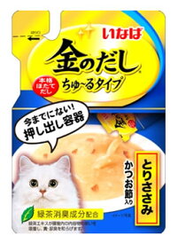 いなばペットフード　金のだし　ちゅ〜るタイプ　とりささみ　かつお節入り　IC-182　(140g)　キャットフード　ウェット