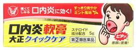 【第(2)類医薬品】大正製薬　口内炎軟膏　大正クイックケア　(5g)　【セルフメディケーション税制対象商品】