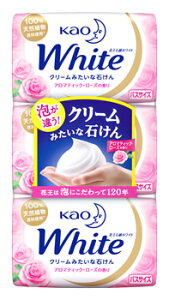 花王 花王ホワイト アロマティック ローズの香り バスサイズ 130g 3コ 石鹸 ボディソープ 価格比較 価格 Com