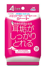 トーラス　耳垢トルトル　耳クサ・イヤーシート　愛犬・愛猫用　(30枚)　犬猫用　ウェットティッシュ　耳ケア用品