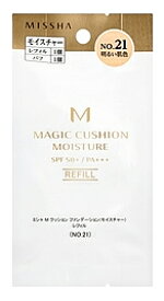 ミシャ　MISSHA　M　クッション　ファンデーション　モイスチャー　レフィル　No.21　明るい肌色　SPF50+　PA+++　(15g)