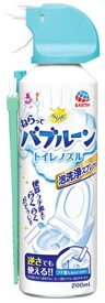 【特売】　アース製薬 らくハピ ねらってバブルーン トイレノズル 泡洗浄スプレー (200mL) トイレ用 洗浄剤