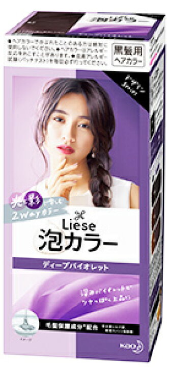 楽天市場 花王 リーゼ 泡カラー ディープバイオレット 1セット ヘアカラーリング剤 黒髪用ヘアカラー 医薬部外品 ツルハドラッグ