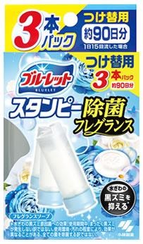 小林製薬 ブルーレットスタンピー 除菌フレグランス フレグランスソープ つけかえ用 (28g×3本) 付け替え用 トイレ用 合成洗剤