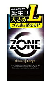 ジェクス ZONE ゾーン Largeサイズ ブラックカラー (6個) Lサイズ コンドーム　【管理医療機器】