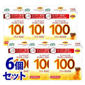 《セット販売》　リプトン ピュア＆シンプル ティーバック (100袋)×6個セット 紅茶 ティーバッグ Lipton　※軽減税率対象商品