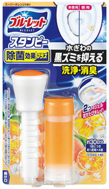 楽天市場】小林製薬 ブルーレットスタンピー 除菌効果プラス スーパーオレンジの香り (28g) トイレ用合成洗剤 : ツルハドラッグ 楽天市場】小林製薬 ブルーレットスタンピー 除菌効果プラス スーパーオレンジの香り (28g) トイレ用合成洗剤 : ツルハドラッグ