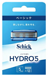 シック ハイドロ5 ベーシック 替刃 (12個) カミソリ 髭剃り 5枚刃 Schick