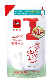 牛乳石鹸 スキンライフ 薬用泡のふんわり洗顔 つめかえ用 (140mL) 詰め替え用 洗顔料　【医薬部外品】