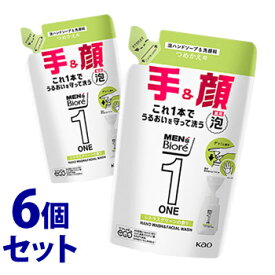 《セット販売》　花王 メンズビオレONE 薬用泡洗顔＆ハンドソープ つめかえ用 (200mL)×6個セット 詰め替え用　【医薬部外品】