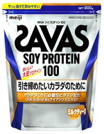 明治 ザバス ソイプロテイン100 ミルクティー風味 (900g) プロテインパウダー SAVAS　※軽減税率対象商品