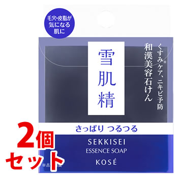 《セット販売》　コーセー 雪肌精 エッセンス ソープ さっぱり (120g)×2個セット 美容石けん 洗顔石鹸 SEKKISEI