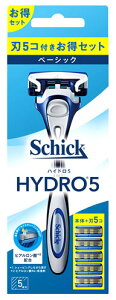 シック ハイドロ5 ベーシック コンボパック (本体+刃5個) 5枚刃 カミソリ 髭剃り Schick