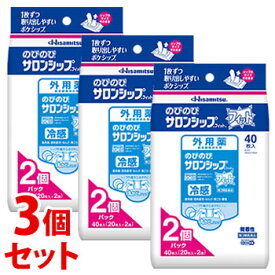 【第3類医薬品】《セット販売》　久光製薬 のびのびサロンシップ フィット (20枚×2個)×3個セット 冷感 鎮痛消炎シップ剤　【セルフメディケーション税制対象商品】