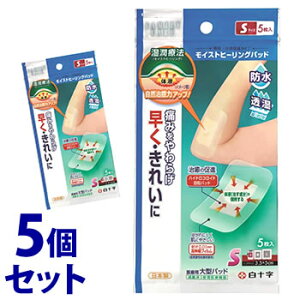 《セット販売》 白十字 ファミリーケア FC モイストヒーリングパッド Sサイズ (5枚)×5個セット ハイドロコロイド 絆創膏 【管理医療機器】