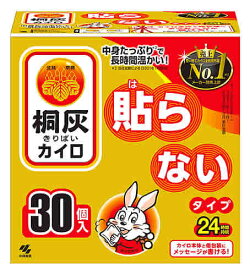 小林製薬 桐灰カイロ はらない 函入 (30個) 使いすてカイロ 防災 備蓄