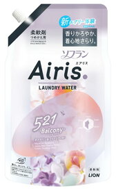 ライオン ソフラン エアリス バルコニー ネクタリン＆フリージアの香り つめかえ用 (850mL) 詰め替え用 柔軟剤 柔軟仕上げ剤 Airis