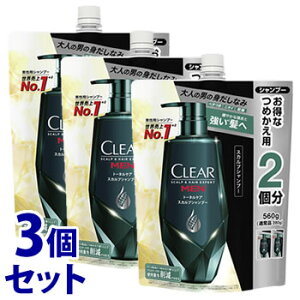 sZbg̔t@j[o NAtH[ g[^PA XJvVv[ ߂p (560g)×3Zbg lߑւp jpVv[ CLEAR for men