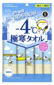 コーセーコスメポート エスカラット 極寒タオル (5枚) クール汗ふきシート 大判サイズ デオドラントボディシート