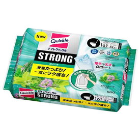 【特売】　花王 トイレクイックル ストロング エクストラハーブの香り つめかえ用 (16枚) 詰め替え用 トイレ用そうじシート