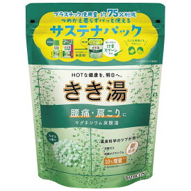 バスクリン きき湯 マグネシウム炭酸湯 カボスの香り (360g) 薬用入浴剤　【医薬部外品】