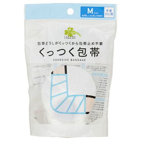 くらしリズム くっつく包帯 Mサイズ 手首・ひじ用 (1巻) 幅38mm×長さ5m 包帯