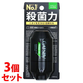 《セット販売》　マンダム GATSBY ギャツビー プレミアムタイプ デオドラントロールオン アクアティックシトラス (60mL)×3個セット 制汗デオドラント　【医薬部外品】