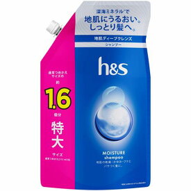 P&G h&s(エイチアンドエス) モイスチャー シャンプー 詰め替え 特大 (500mL) ヘアケア 地肌 乾燥 かゆみ フケ