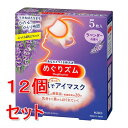 【旧品処分】《セット販売》 　花王 めぐりズム 蒸気でホットアイマスク ラベンダーの香り　5枚入×12個セット