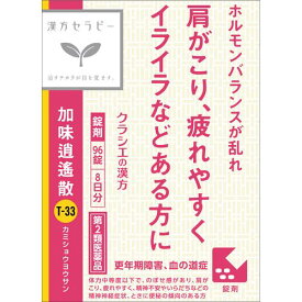 【第2類医薬品】クラシエ薬品 漢方セラピー クラシエ漢方加味逍遙散料エキス錠 8日分 (96錠) かみしょうようさん 更年期障害 血の道症