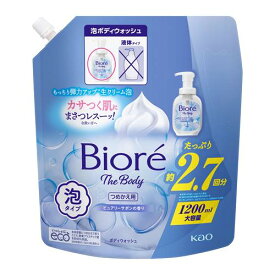 花王 ビオレ　ザ　ボディ　泡タイプ　ピュアリーサボンの香り　つめかえ用特大 （1200mL）　ボディソープ 生クリーム泡 風呂