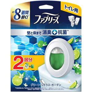 P&G ファブリーズトイレ用消臭剤プレミアムシリーズ+抗菌グリーンシトラスガーデン 本体+つめかえ 2個