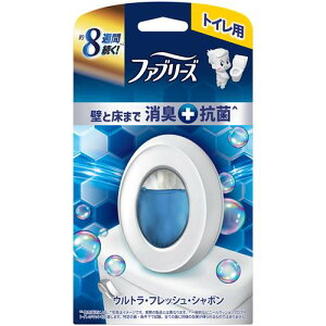 P&G ファブリーズトイレ用消臭剤プレミアムシリーズ+抗菌ウルトラフレッシュシャボン (6.3ML) 置き型 床 壁 抗菌