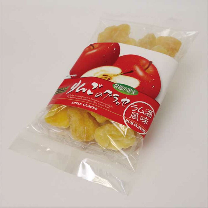 楽天市場 リンゴのグラッセ0g りんご リンゴ 林檎 ドライフルーツ グラッセ ラム酒風味 つるまい本舗
