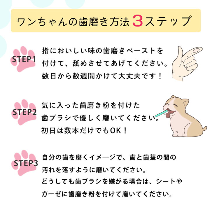 楽天市場 犬 はみがき ペット むし歯 口臭 予防 歯石 を取り 歯 を白くする 酵素配合 犬 用 歯磨き 指 で磨く ペースト タイプ フッ素 発泡剤 不使用 犬 歯ブラシ 不要 ベビー 大人 超小型犬