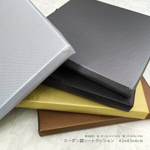 J[{nƃE^tH[̃V[gNbV CC2 43×43×4cm { ( Imitation carbon fiber cloth / Urethane foam / seat cushion / Made in japan )