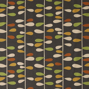 生地切り売り 1m単位 約150cm巾 ピノ ブラウン 綿100% 日本製 張替え 張り替え 椅子張り イス張り 内装張替え 葉柄 リーフ柄 植物柄 ボタニカル 北欧 おしゃれ かわいい 可愛い 茶色