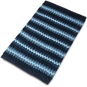 �C���h���}�b�g ��50×80cm �u���[ [�o�X�}�b�g �����C�}�b�g �L�b�`���}�b�g ���փ}�b�g Bath mat Kitchen mat Entrance mat made in india About 500*800mm Blue]