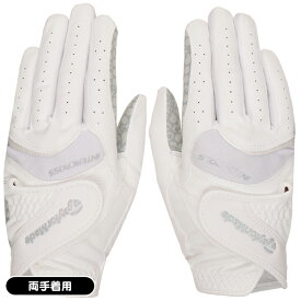 レディース テーラーメイド 2024 W インタークロス 3.0 UN154 ホワイト×シルバー ゴルフ手袋 両手着用 女性用