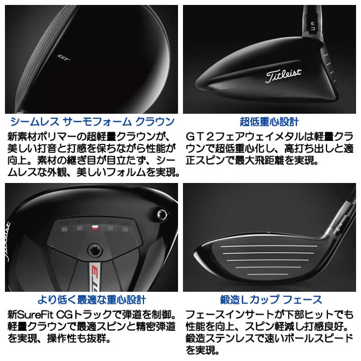 楽天市場】タイトリスト GT3 FW フェアウェイウッド Tensei 1K Blue 55