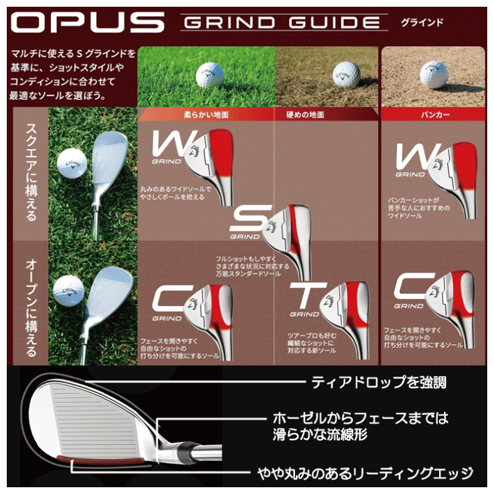 楽天市場】キャロウェイ 2024 OPUS ウェッジ TOUR CHROME